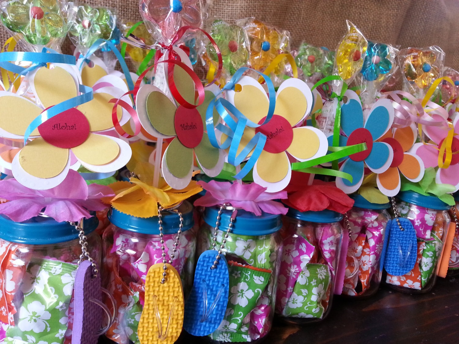 Hawaiian Luau Party Favors Baby food jar party favors  Etsy