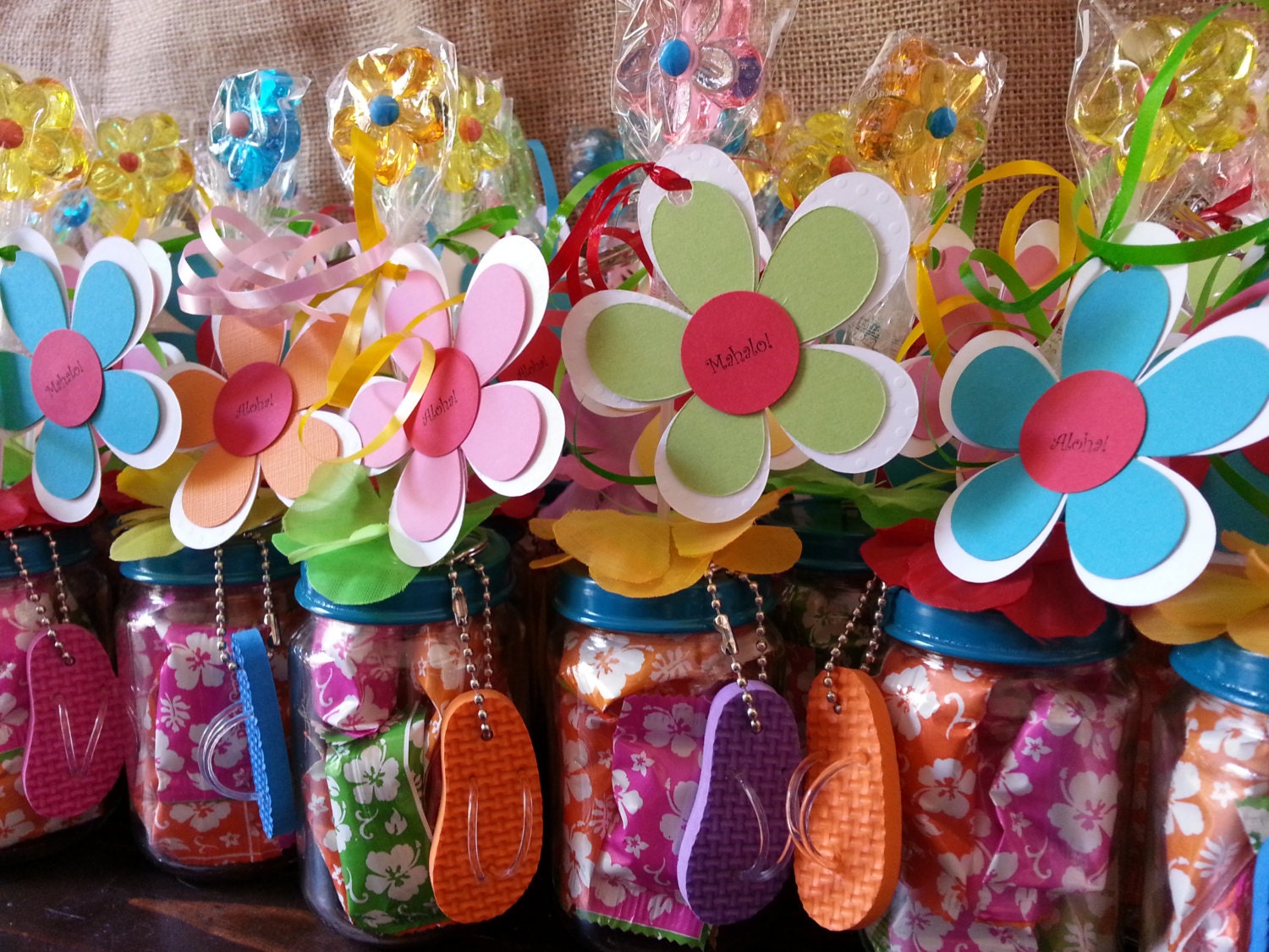 Hawaiian Luau Party Favors Baby food jar party favors  Etsy