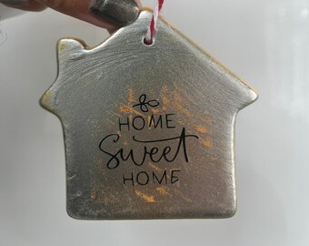 Home Sweet Home - First Christmas in New Home Hanging Christmas Tree Ornament