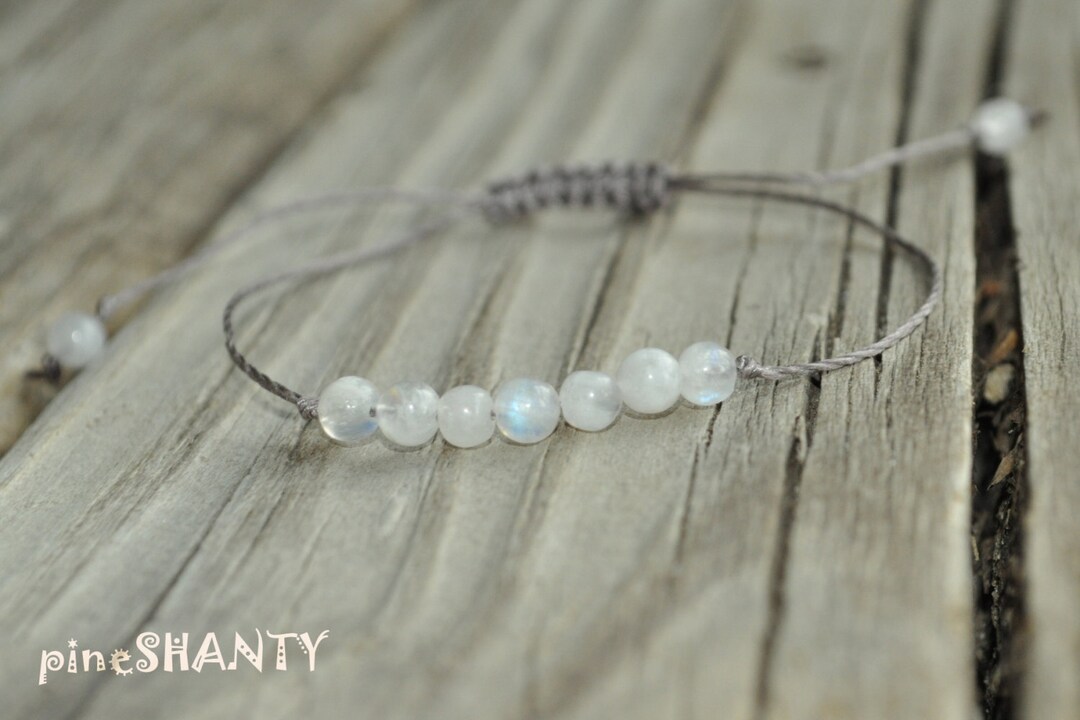 Moonstone Yoga Bracelet, Moonstone Meditation Bracelet, Crystal Healing