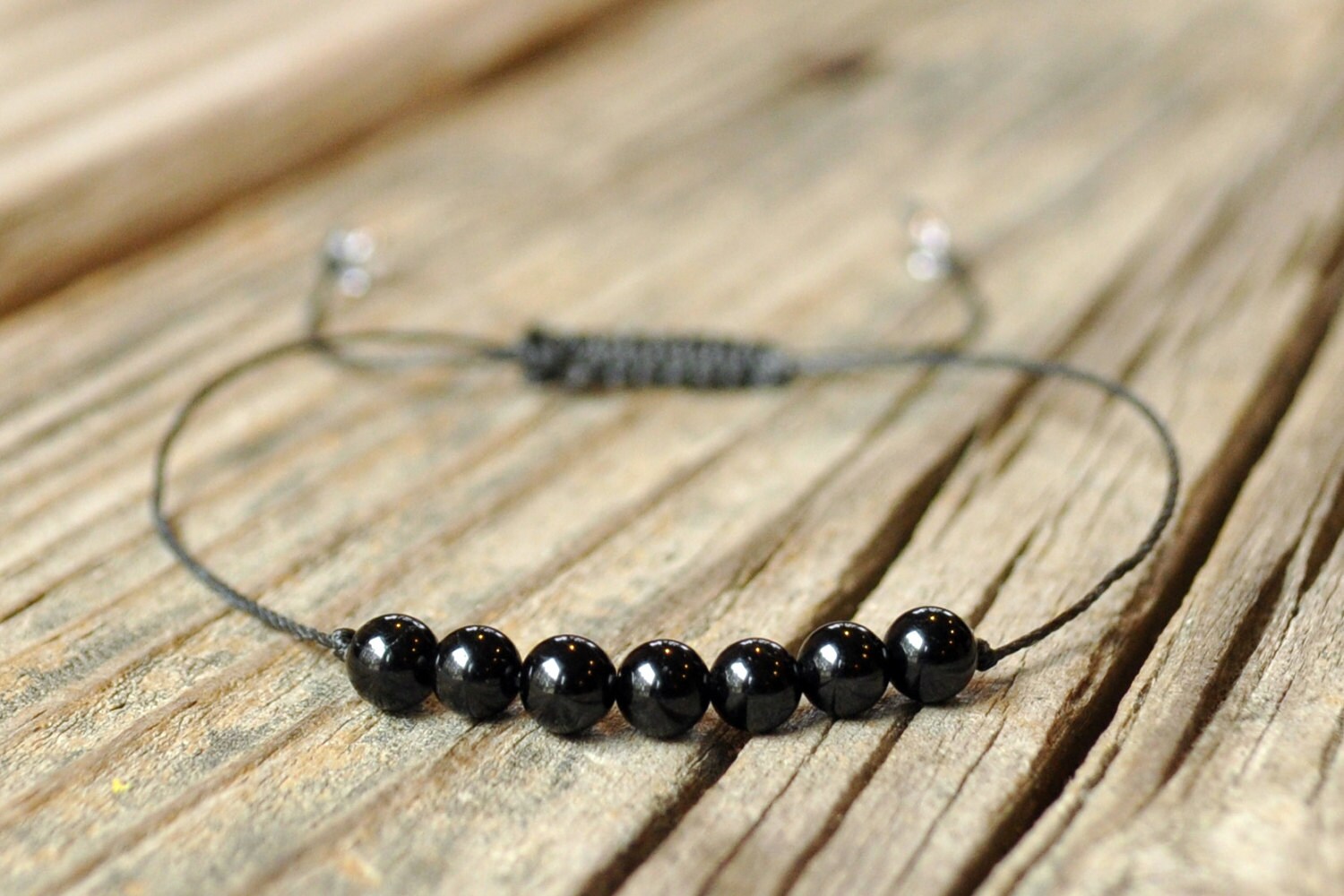 Energy Bracelet, Black Tourmaline Bracelet, Protection Bracelet, Grou…
