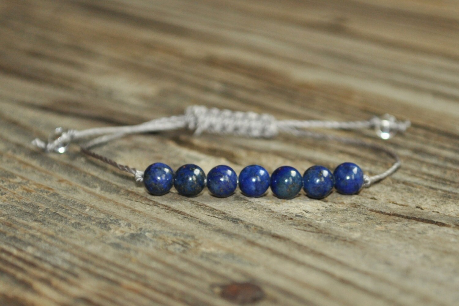 Truth + Intuition | Lapis Lazuli Yoga Bracelet | Third Eye + Throat C…