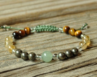 Natural Faceted Pyrite Small Beads Sterling Silver Bracelet Mens Women DIY-K 517 Natural Faceted Pyrite Small Beads Sterling Silver Bracelet Mens Women DIY-K 517