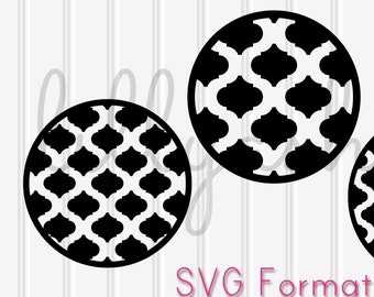 Fichiers SVG Ensemble de 3 cercles marocains - Format SVG uniquement - Fichiers coupés fichiers svg marocains svg motifs cercle svg