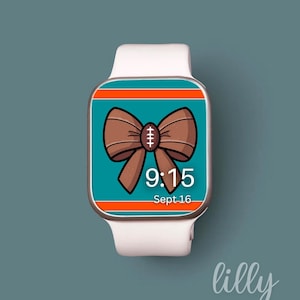 Football Watch Face, Sports Smart Watch Background, Bow Team Apple Watch Wallpaper, Football Season Watch Face Download, Smartwatch Face