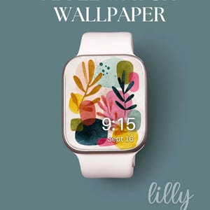 Apple Watch Face, Smart Watch Background, Womens Apple Watch Wallpaper, Pretty Apple Watch Face Download Abstract Artsy Smartwatch Face