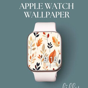 Fall Apple Watch Face, Watch Background, Womens Apple Watch Wallpaper, Pretty Autumn Leaves Apple Watch Face Instant Download for Fall