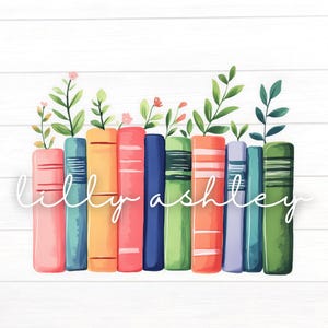 Floral Book Lover PNG Download | Cute Book Reading Clipart | Bookish Shirt Design | Retro Book Club PNG | Reading T-Shirt PNG Designs