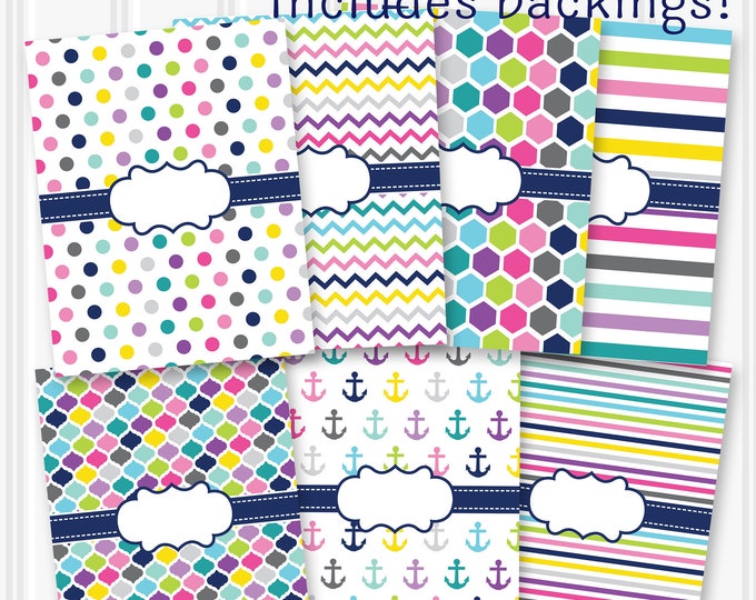 Binder Covers Printable SET of 7-8.5x11 JPG not Editable - Etsy