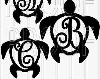 Summer Monogram Svg Etsy