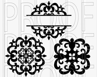 Medallion Svg | Etsy