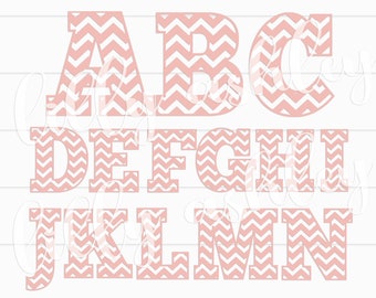 SVG Files set *Uppercase*--Includes A through Z chevron and solid! SVG PNG & jpg formats! Chevron svg monogram svg letter svg chevron letter