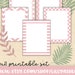 Printable Paper Pack of 5 Border Paper 8.5x11 JPG Format-bordered Paper ...