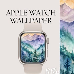 Nature Scene Apple Watch Face , Watch Background, Adventure Apple Watch Wallpaper, Serene Mountain Scape Apple Watch Face Instant Download