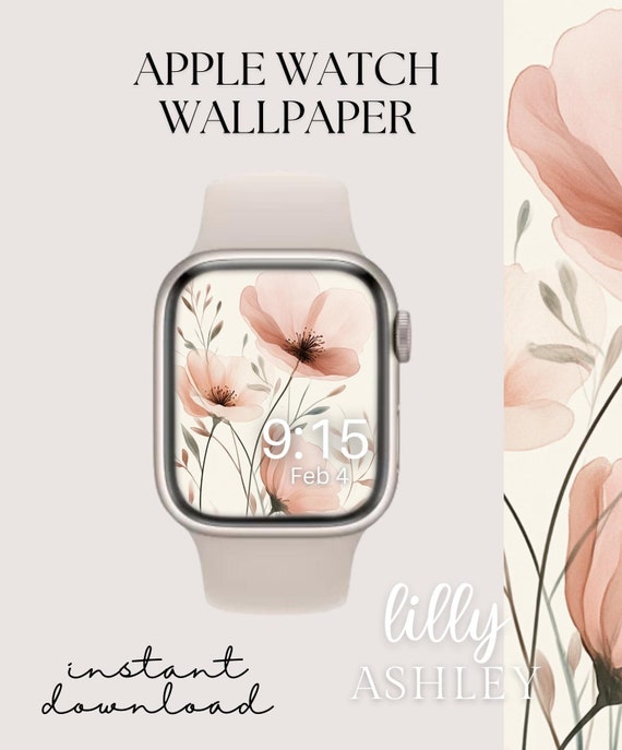 Floral Apple Watch cadran, fond de montre, papier peint Apple