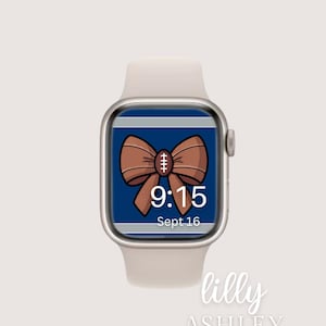 Football Watch Face, Sports Smart Watch Background, Bow Team Apple Watch Wallpaper, Football Season Watch Face Download, Smartwatch Face