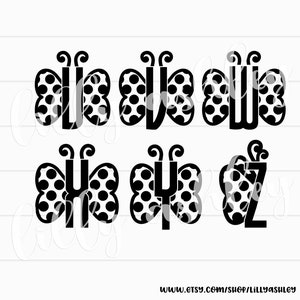 Butterfly SVG Monogram Set A-Zsvg & png formatsspring svg butterfly monogram svg letter svg spring monogram svg files butterfly alphabet image 3