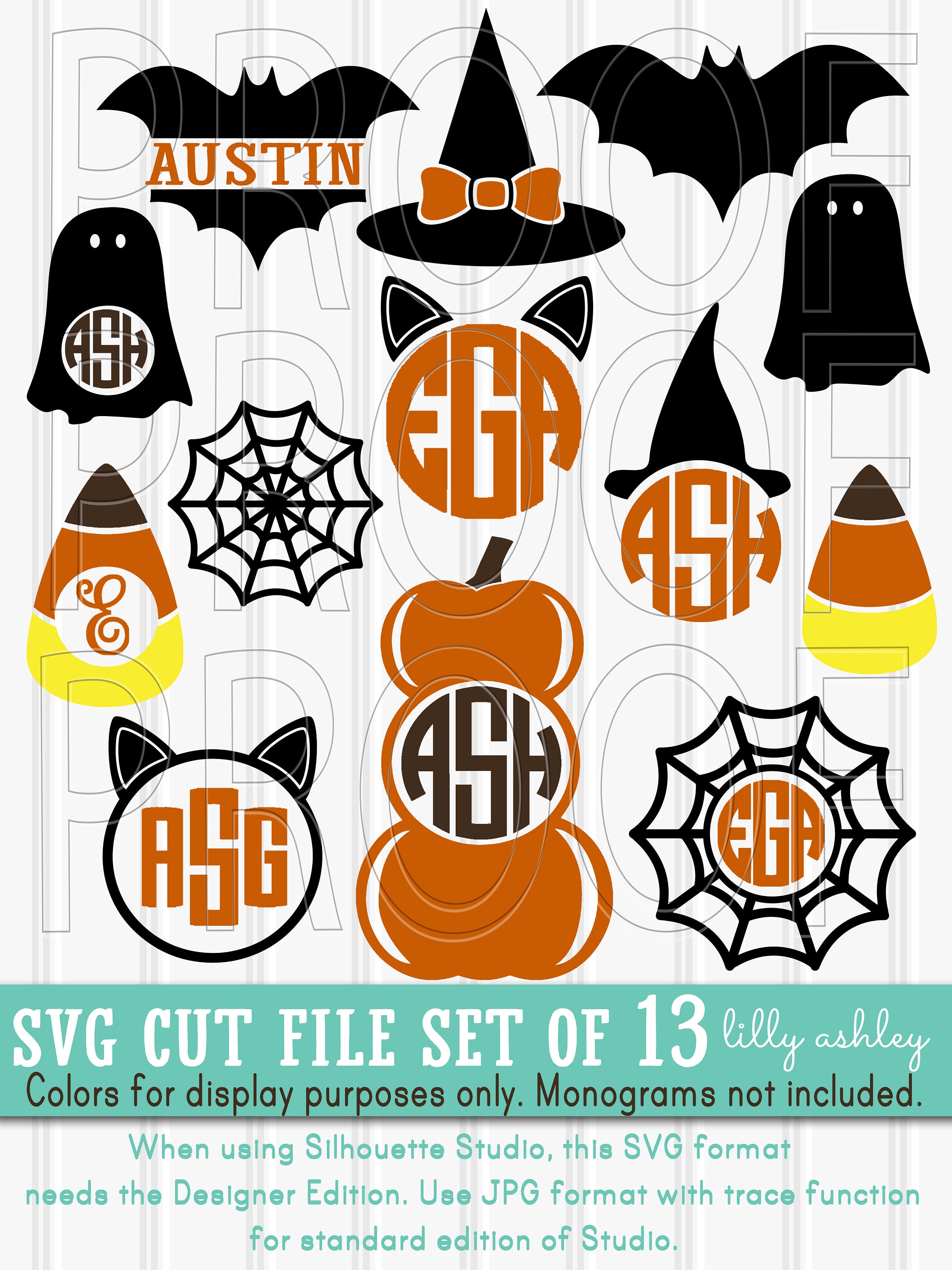 Download Halloween Svg File Set Of 13 Cut Files Svg Png Jpg Formats No Etsy
