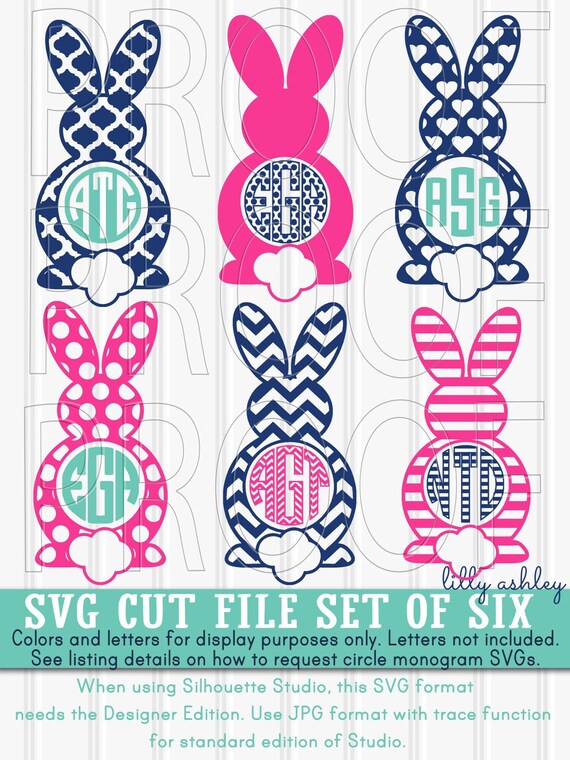 Easter Svg Files Set Of 6 Cutting Files Svg Png Jpg Formats Etsy