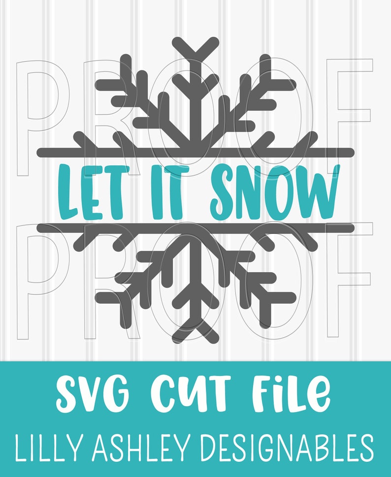 Snowflake SVG Cut File svg/png formats Split snowflake design image 0