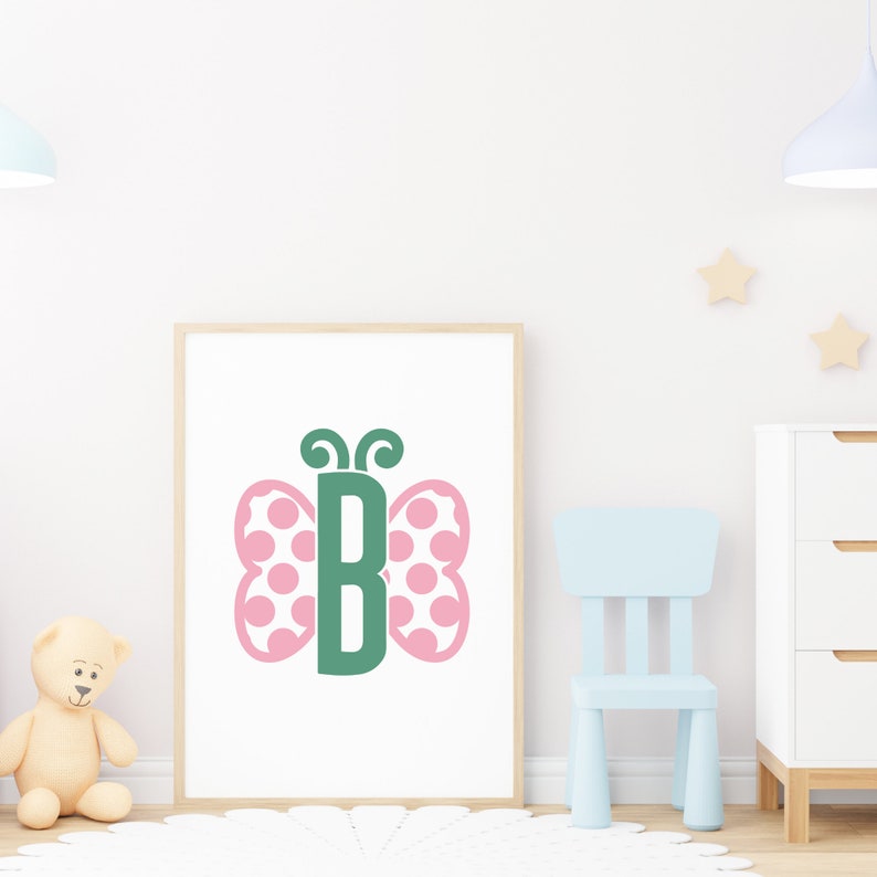 Butterfly SVG Monogram Set A-Zsvg & png formatsspring svg butterfly monogram svg letter svg spring monogram svg files butterfly alphabet image 4