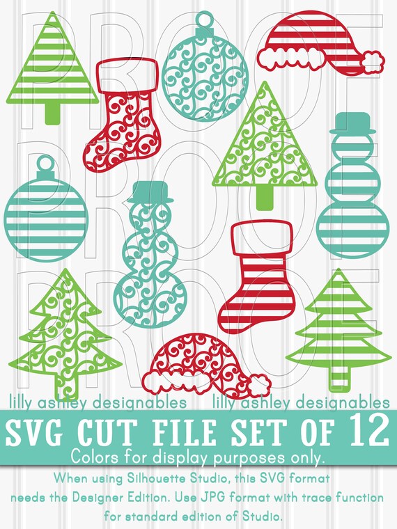 Download Free Christmas Svg Files Set Of 12 Cut Files Includes Svg Png Jpg Etsy SVG Cut Files