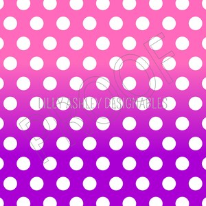 Digital Paper Pack of 12-12x12 JPG format downloadable purple pink gradient background chevron polkadot stripe quatrefoil princess colors image 3
