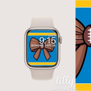 Football Watch Face, Sports Smart Watch Background, Bow Team Apple Watch Wallpaper, Football Season Watch Face Download, Smartwatch Face