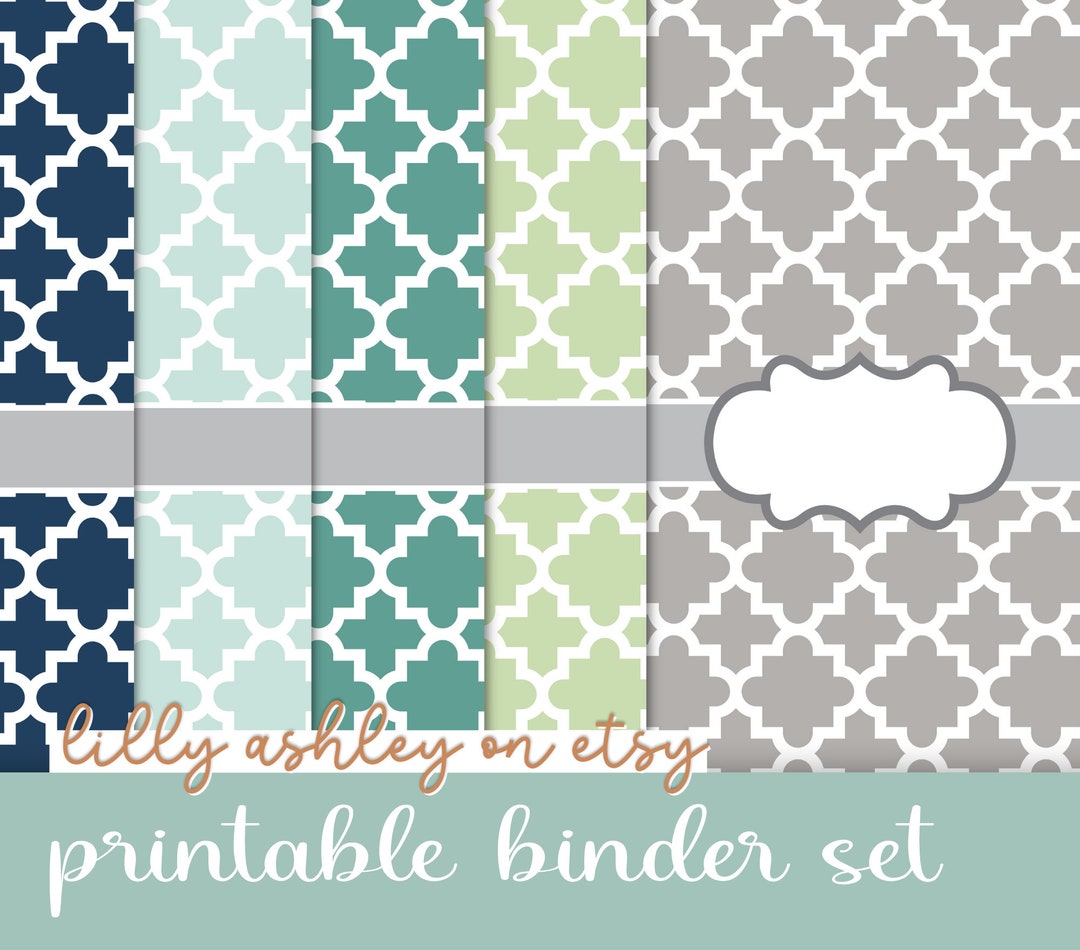 Binder Cover Printables SET 8.5X11-JPG and Editable PDF Covers-includes ...