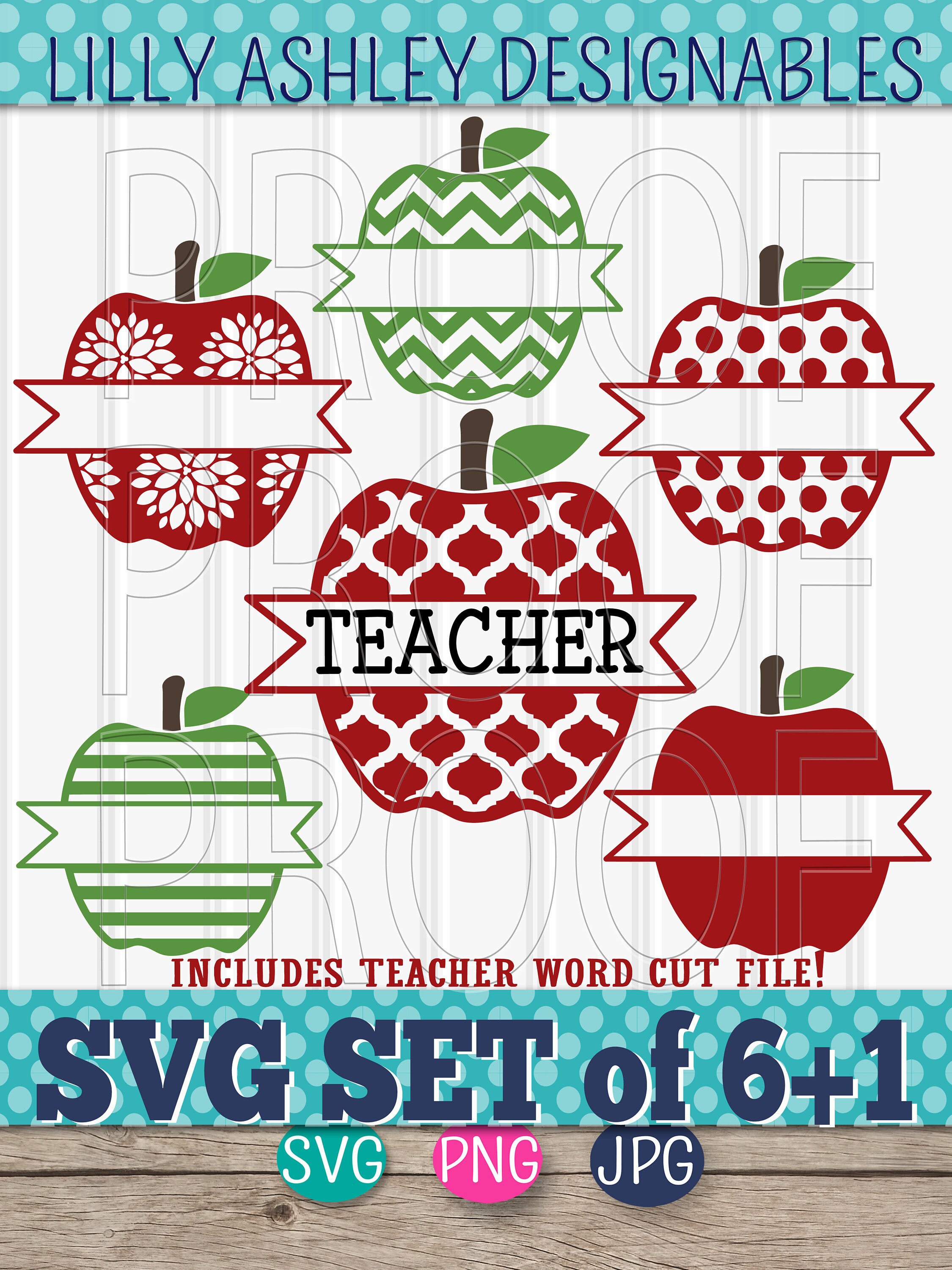 Download Teacher Svg Files Apple Svg Banner Set Includes 61 Cut Etsy