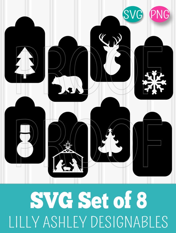 Christmas Present Tags SVG