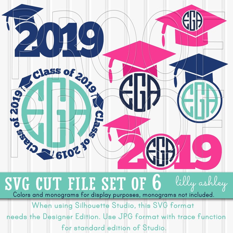 Free Free Graduation Monogram Svg 3 SVG PNG EPS DXF File