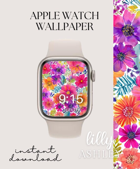 Apple Watchの文字盤、時計の背景、女性用Apple Watchの壁紙、かわいい 