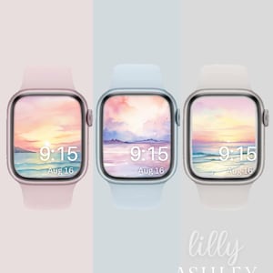 Nature Earthy Apple Watch Face SET of THREE , Watch Background, Womens Apple Watch Wallpaper, Pretty Mountains Apple Watch Face