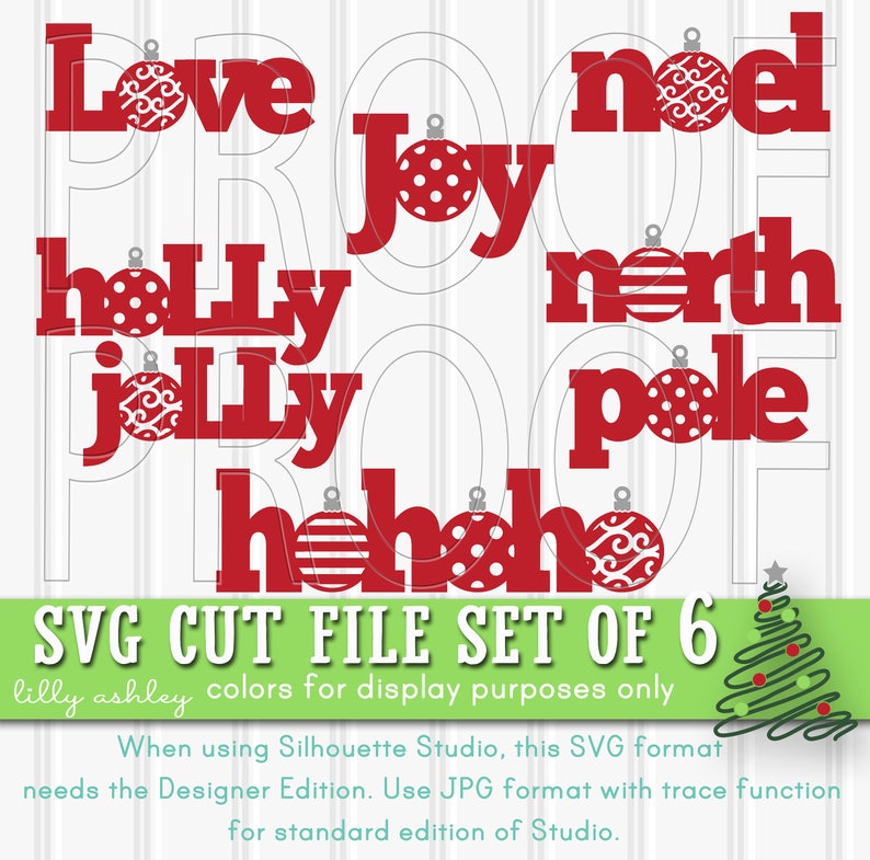 Download Free Christmas Svg Files Set Of 6 Cut Files Svg Png Jpg Ornament Etsy SVG DXF Cut File