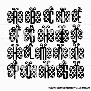 Butterfly SVG Monogram Set A-Zsvg & png formatsspring svg butterfly monogram svg letter svg spring monogram svg files butterfly alphabet image 2