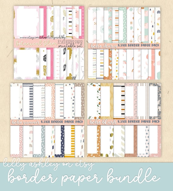 Printer paper best sale with borders