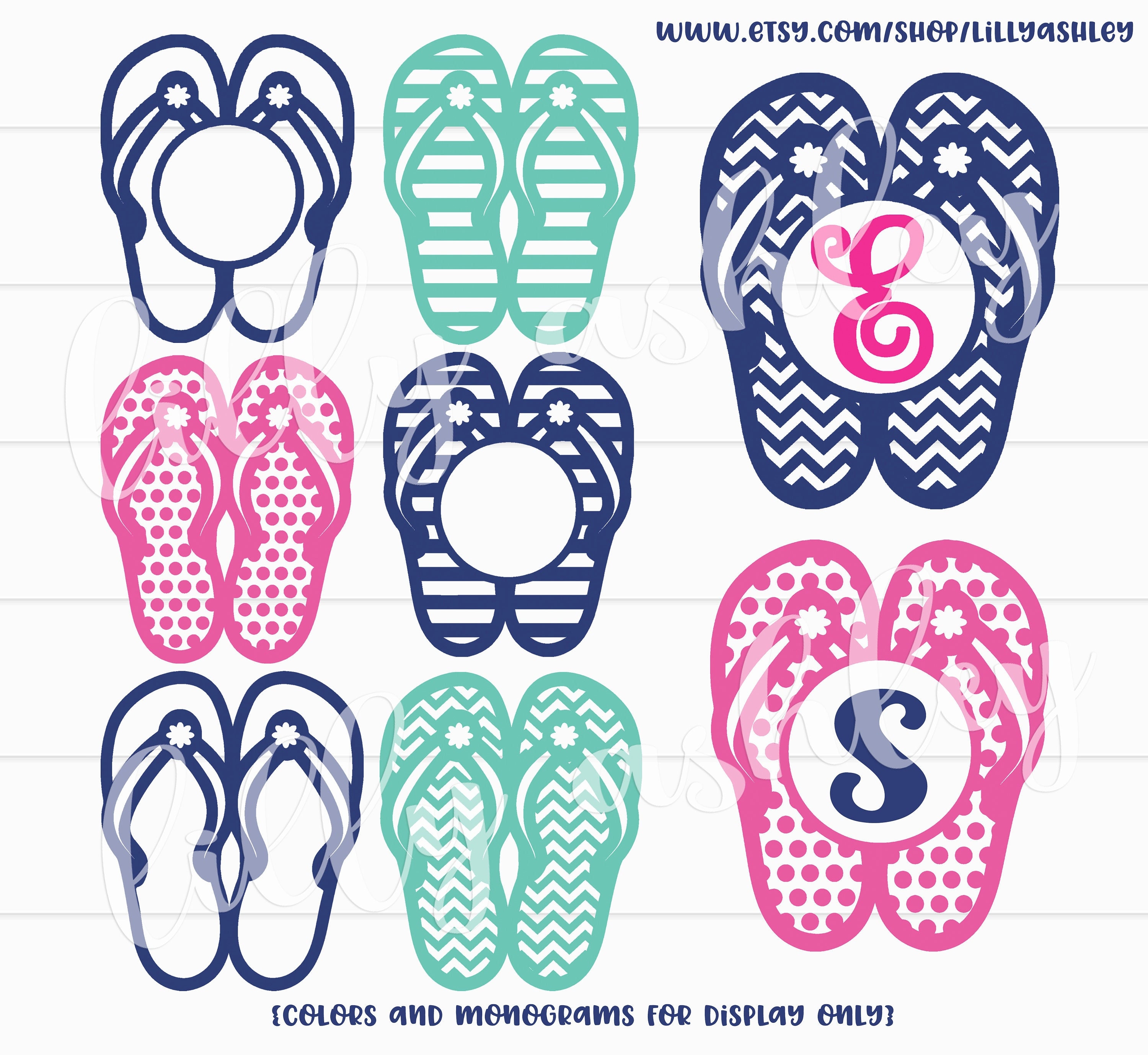 Monogram flip flops sale