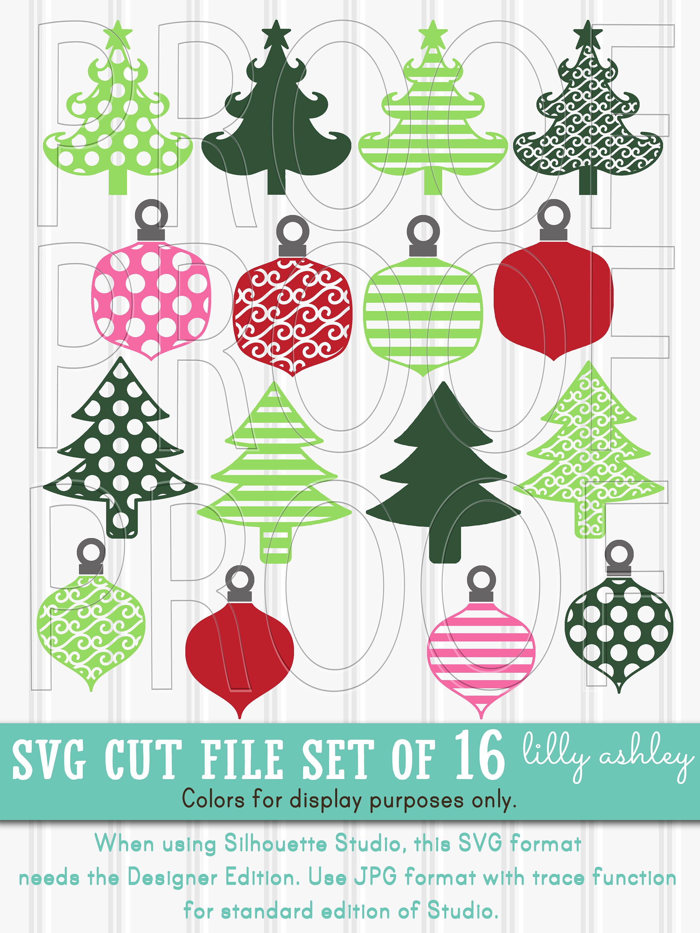 Download Christmas Svg Files Set Of 16 Cut Files Includes Svg Png Jpg Etsy