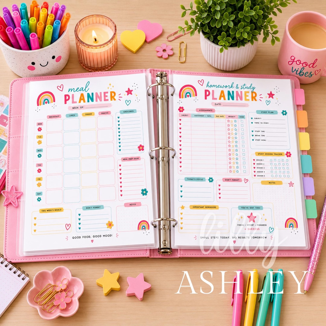 Multi-use Planner Bundle Printable PDF | 20 Page Planner Set | Daily ...