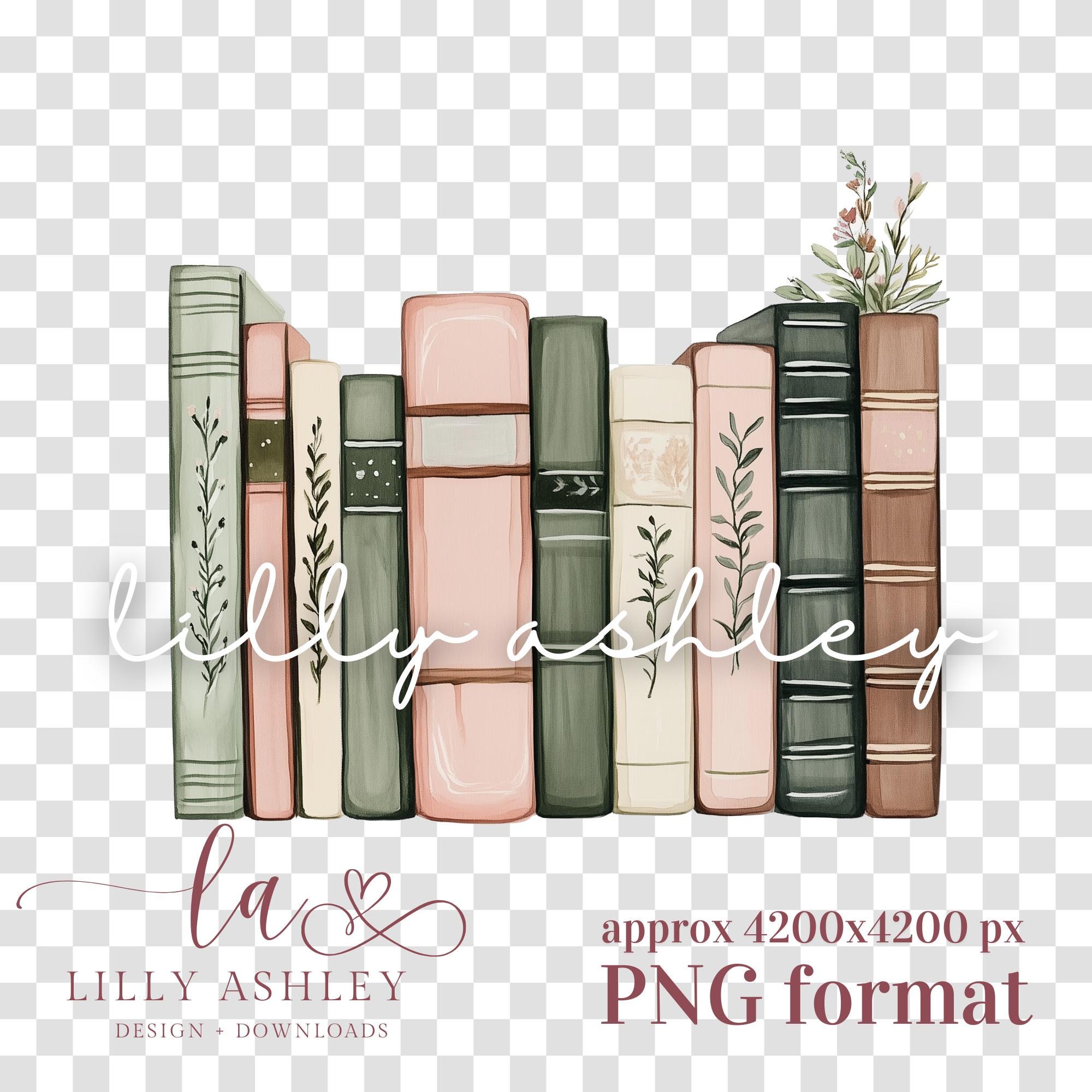 Floral Book Lover PNG Download | Cute Book Reading Clipart | Bookish ...