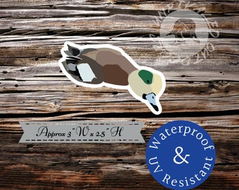Wigeon duck sticker decal