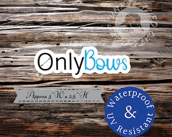 Only bows sticker decal arrow archery