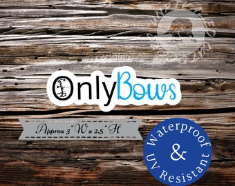 Only bows sticker decal compound bow archery