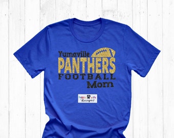 Custom Football Mom Shirt, Football Mom Tee with Team Name, Football hoodie, Football Tee, Glitter Football Mom Shirt with Team Name, Gift