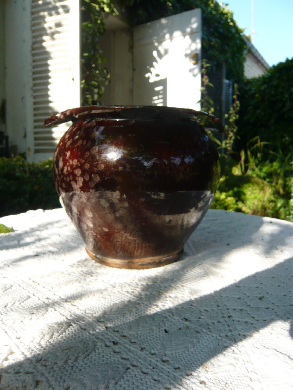 Norman Rare Terracotta Pottery Old Butter Jar Pot Two Handles Etsy