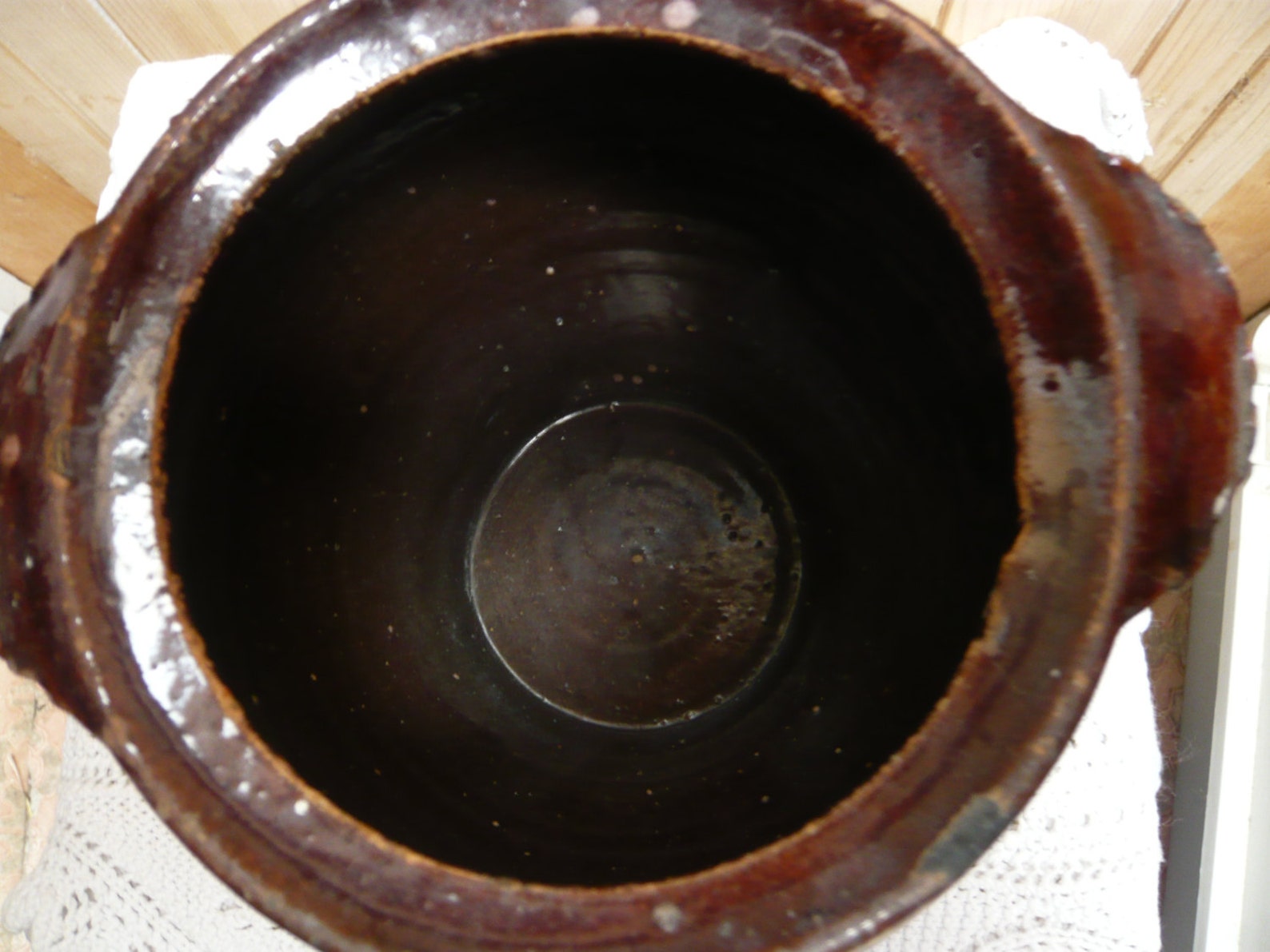 Norman Rare Terracotta Pottery Old Butter Jar Pot Two Handles Etsy