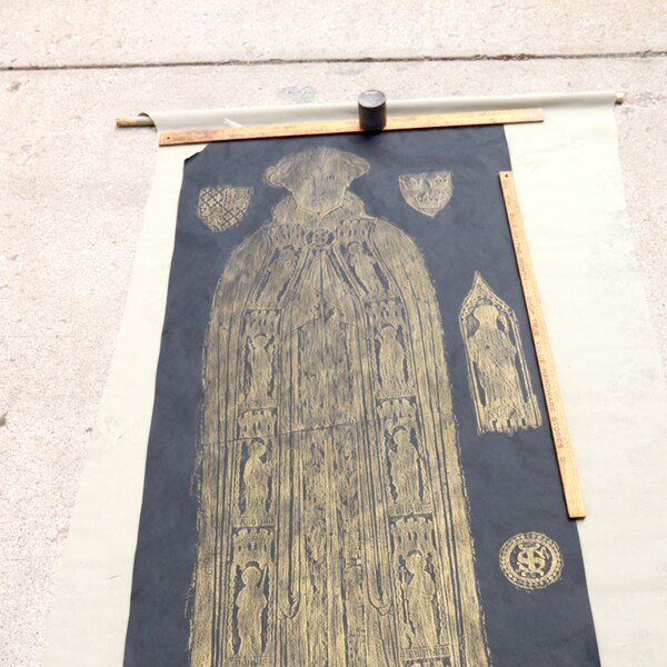 Brass Rubbing of John Sleford - Balsham 1401  - United Kingdom - Oxfordshire