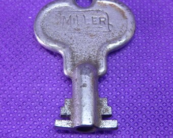 Antique Miller Barrel Key - Double Bits - Circa 1890-1920