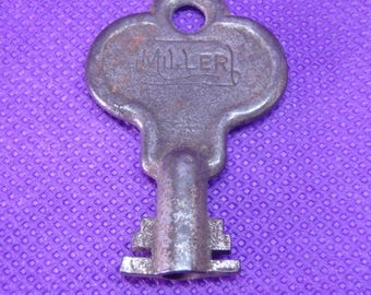 Antique Miller Barrel Key - Double Bits - Circa 1890-1920